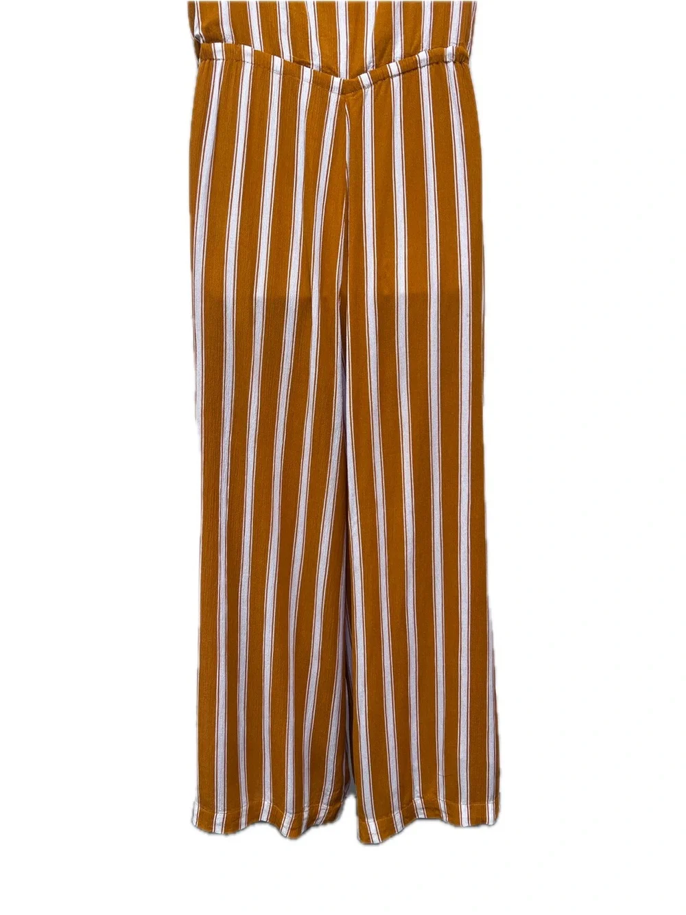 Lulus XL Orange White Stripe Sleeveless Tie Waist Romper